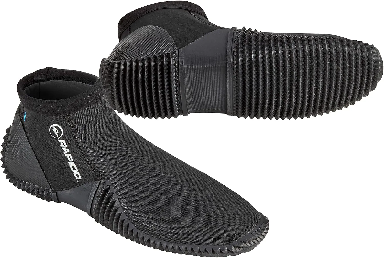 Rapido Boutique Collection Premium 3mm Neoprene Men & Women Neoprene Wetsuit Boots, Puncture Resistant Water Shoes Dive Booties