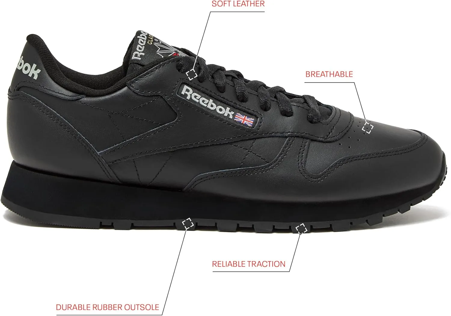 Reebok Unisex-Adult Classic Leather Sneaker
