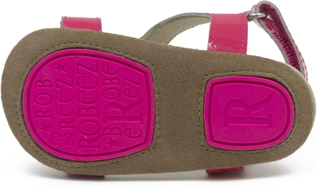 Robeez First Kicks Baby Girl and Unisex Sandals for Infant/Toddlers - 0-24 Months