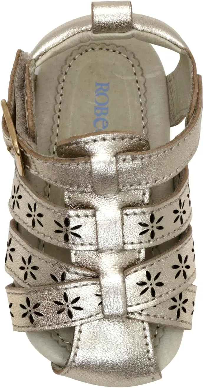 Robeez First Kicks Baby Girl and Unisex Sandals for Infant/Toddlers - 0-24 Months