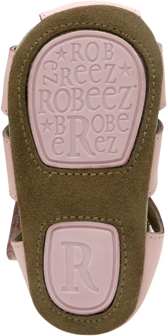 Robeez First Kicks Baby Girl and Unisex Sandals for Infant/Toddlers - 0-24 Months