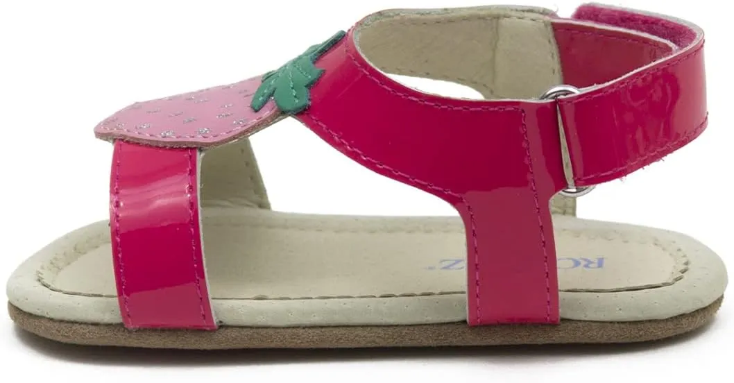 Robeez First Kicks Baby Girl and Unisex Sandals for Infant/Toddlers - 0-24 Months