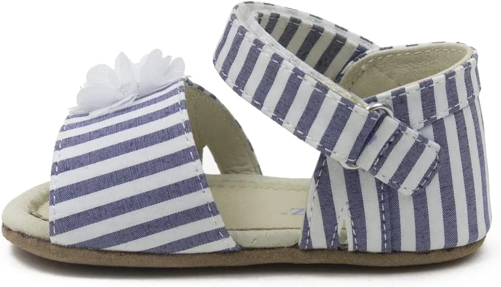 Robeez First Kicks Baby Girl and Unisex Sandals for Infant/Toddlers - 0-24 Months