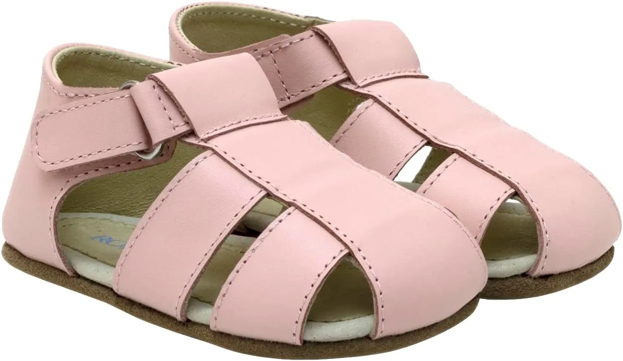 Robeez First Kicks Baby Girl and Unisex Sandals for Infant/Toddlers - 0-24 Months