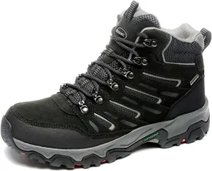 ROCKMARK Men's Waterproof Hiking Boots Lightweight Anti-Slip Mid Ankle Trekking Shoes for Outdoor Backpacking, Mountaineering & Rugged Terrain‌