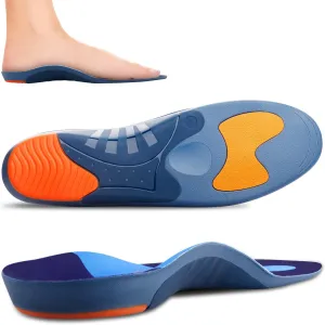 RooRuns Heavy Duty Arch Support Plantar Fasciitis Insoles for Men and Women, Orthotic Inserts Shoe Insoles for Flat Feet, Heel Spurs, High Arches, OverPronation, Metatarsalgia, Foot Pain Relief, S