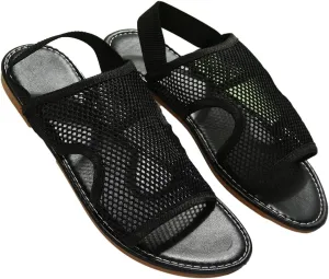 Rungion Women's Walking Flat Sandals Comfort Mesh Slip-On Sport Shose Open Toe Elastic Ankle Strap Slipper for Summer Beach