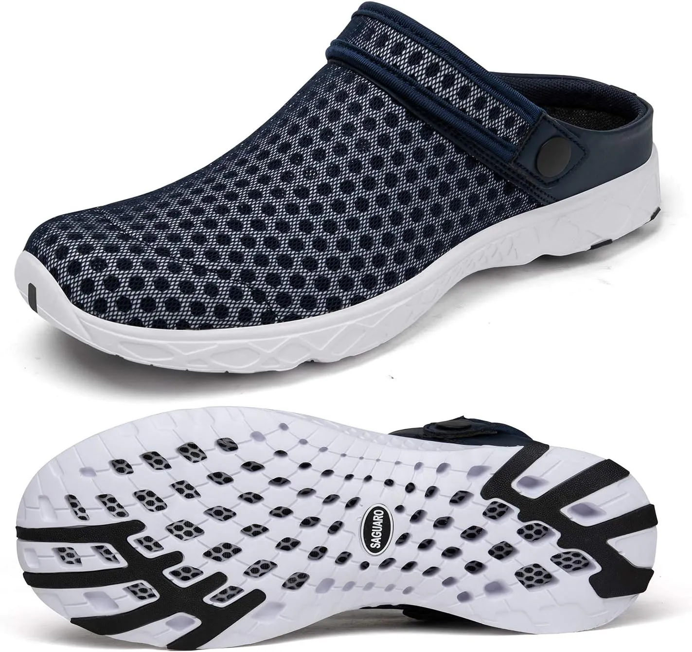 SAGUARO Men's Women's Quick Dry Garden Shoes Lightweight Breathable Gardening Clog Water Shoes Mesh Sandals for Sports Outdoor Beach Pool Exercise