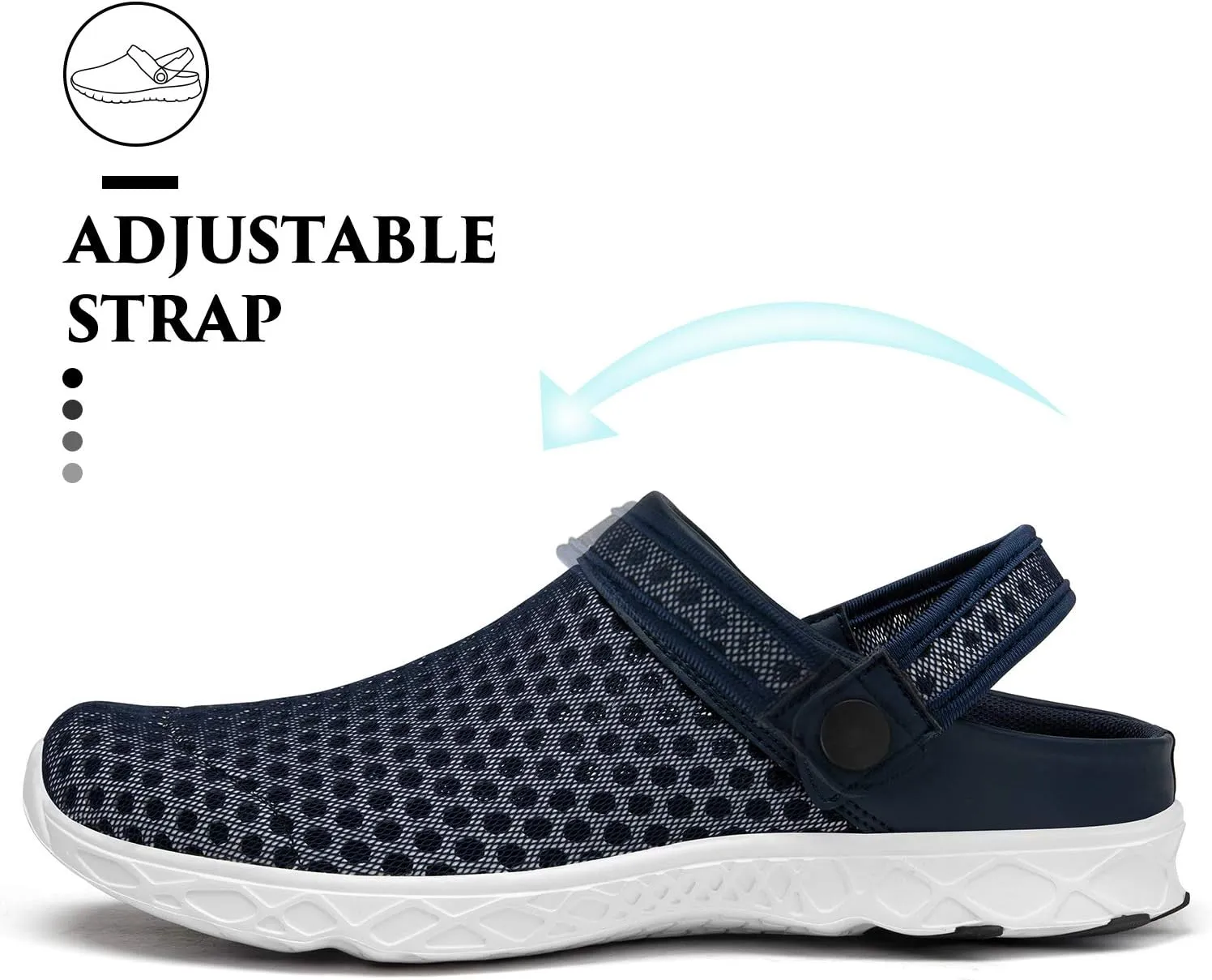 SAGUARO Men's Women's Quick Dry Garden Shoes Lightweight Breathable Gardening Clog Water Shoes Mesh Sandals for Sports Outdoor Beach Pool Exercise