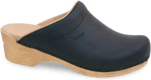 Sanita Ellis Oiled Leather Professional Clogs for Women - Arch Support, Open-Back, Adjustable, APMA-Approved Slip-On Mules