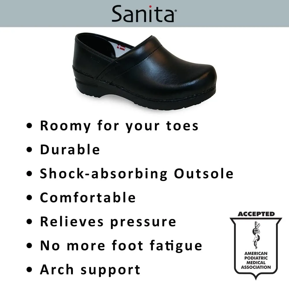 Sanita Lodge Slide Slipper Clogs for Men & Women - Removable Footbed, Made of Natural Wool Slip On Mules - Charcoal