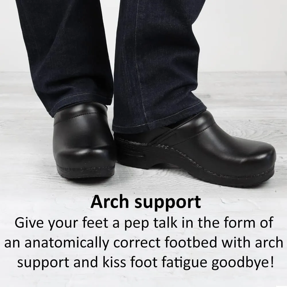 Sanita Lodge Slide Slipper Clogs for Men & Women - Removable Footbed, Made of Natural Wool Slip On Mules - Charcoal
