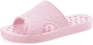 shevalues Shower Shoes for Women with Arch Support Quick Drying Pool Slides Lightweight Beach Sandals with Drain Holes