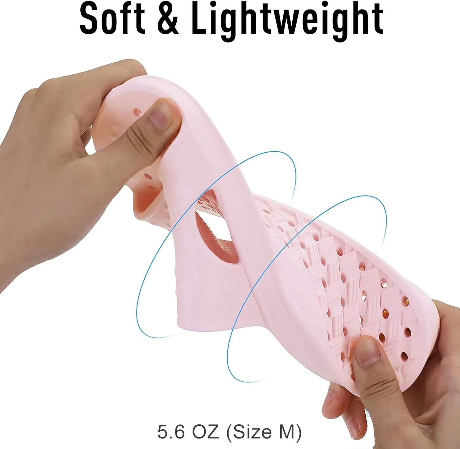 shevalues Shower Shoes for Women with Arch Support Quick Drying Pool Slides Lightweight Beach Sandals with Drain Holes