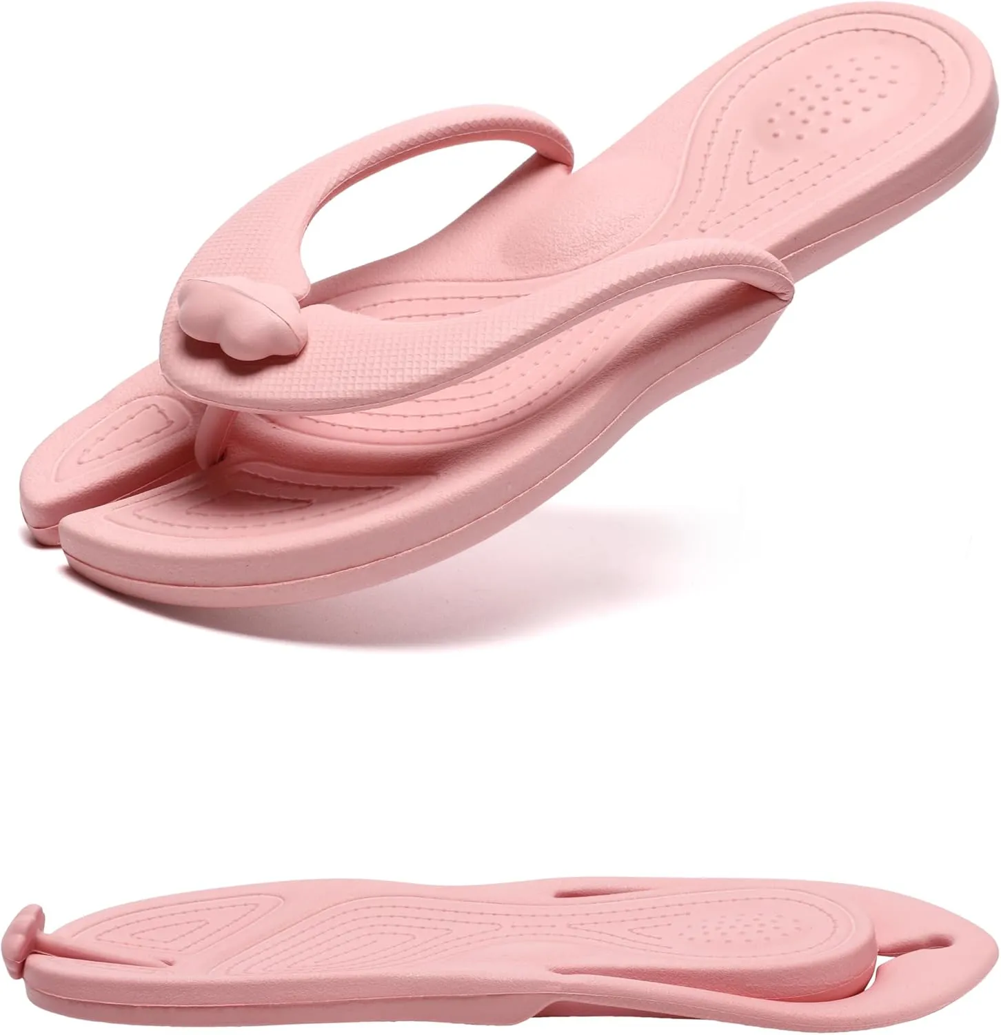 Shower Shoes Travel Slippers for Women Men, Folding Slides Sandals, Portable Hotel Spa Slippers, Waterproof Quick Drying Flip Flops, Beach Sandals