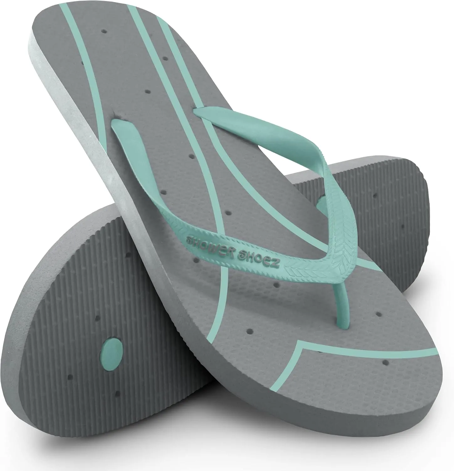Shower Shoez Women's Non-Slip Pool Dorm Water Sandals Flip Flops