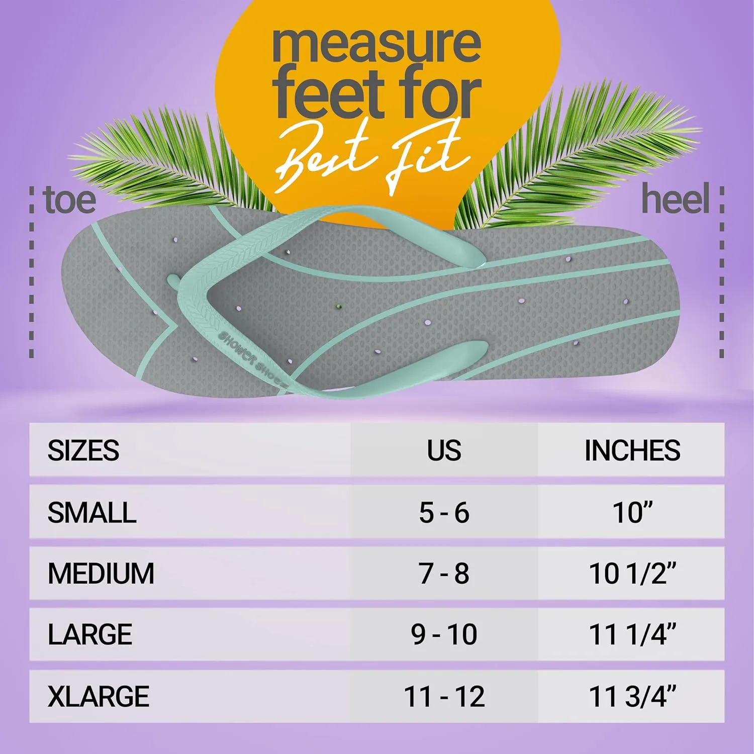Shower Shoez Women's Non-Slip Pool Dorm Water Sandals Flip Flops