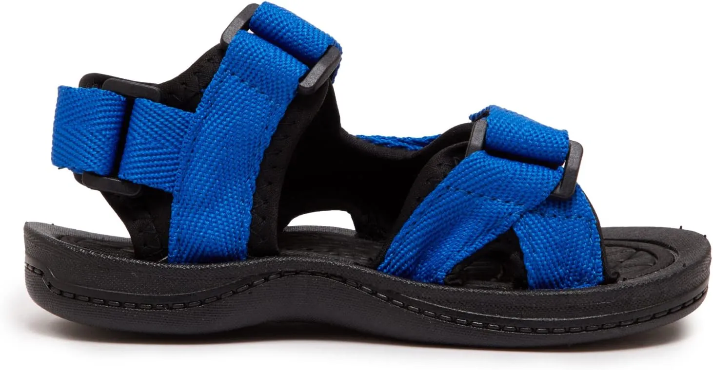 Skysole All Terrain Double Strap Sandals for Boys - Rubber Sole Amphibian Shoes for Beach, Pool, Hiking, Walking & Sports