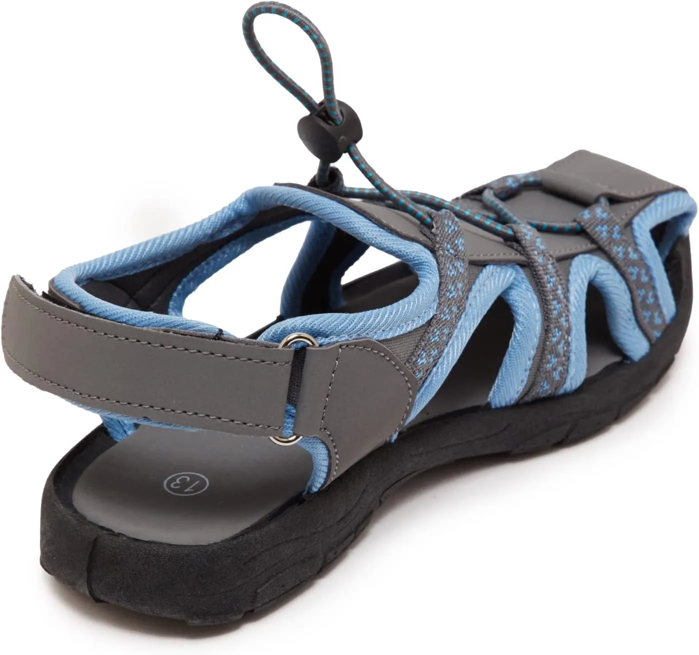 Skysole Boys Water Shoes, Rugged Closed Toe Back Strap Amphibian Sandals for Beach, Hiking & Outdoor Sports - Patterned/Solid