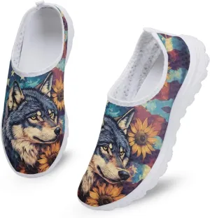 Slip On Walking Shoes for Womens Breathable Running Tennis Sneakers Comfort Anti-Slip Athletic Shoe for Travel Size 5.5-11.5 White Sole