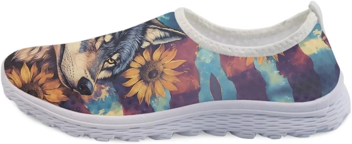 Slip On Walking Shoes for Womens Breathable Running Tennis Sneakers Comfort Anti-Slip Athletic Shoe for Travel Size 5.5-11.5 White Sole