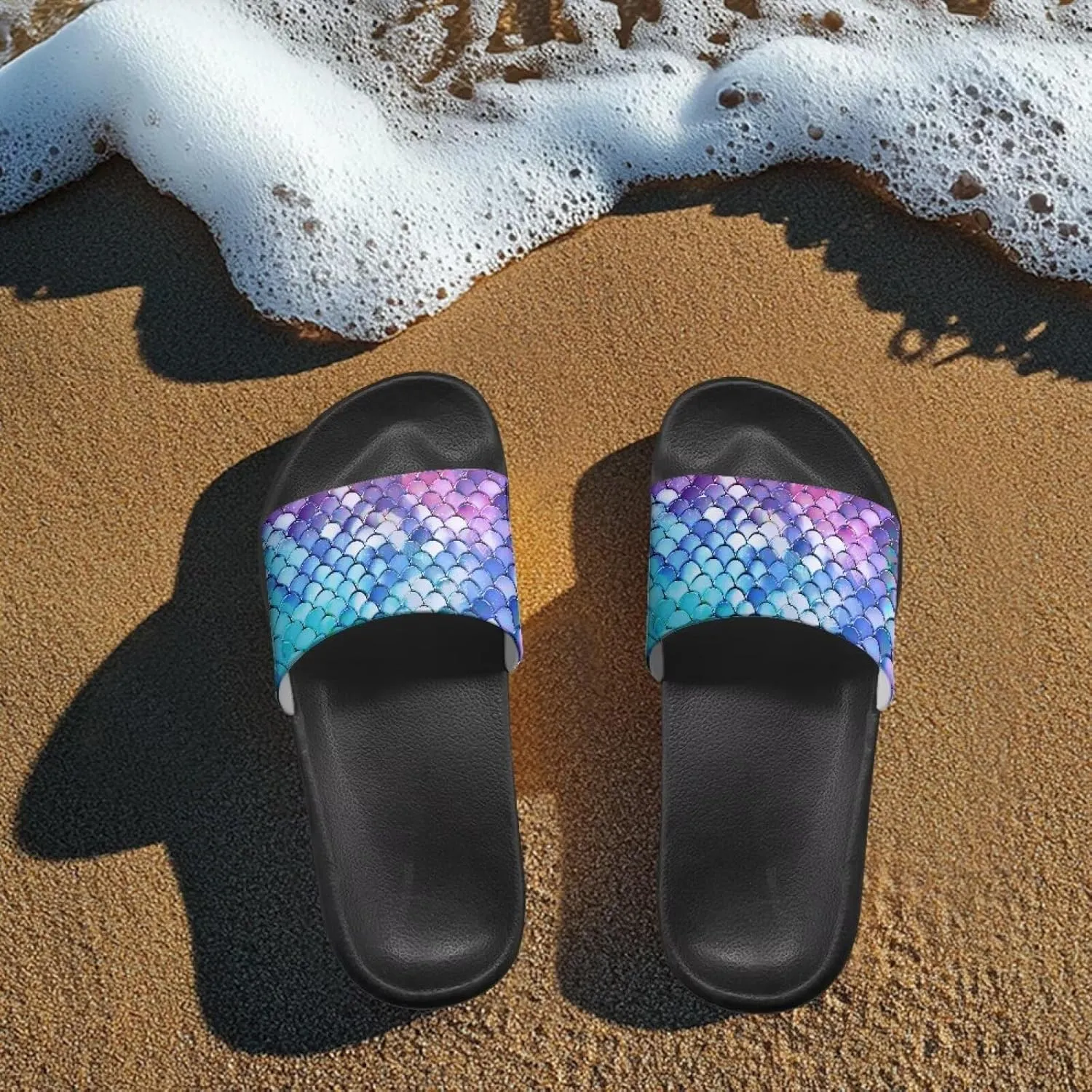 Slippers for Women Men Non Slip Quick Drying Shower Slides Bathroom Sandals EVA Flat Sandals