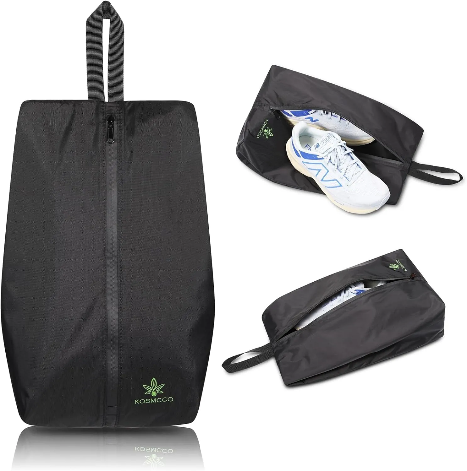 Smell Proof Shoe Bag - Athletic Soccer & Golf Shoe Bag for Smelly Cleats and Gym Shoes | Durable, Water-Resistant, and Easy to Clean (Black, One Size)
