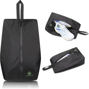 Smell Proof Shoe Bag - Athletic Soccer & Golf Shoe Bag for Smelly Cleats and Gym Shoes | Durable, Water-Resistant, and Easy to Clean (Black, One Size)