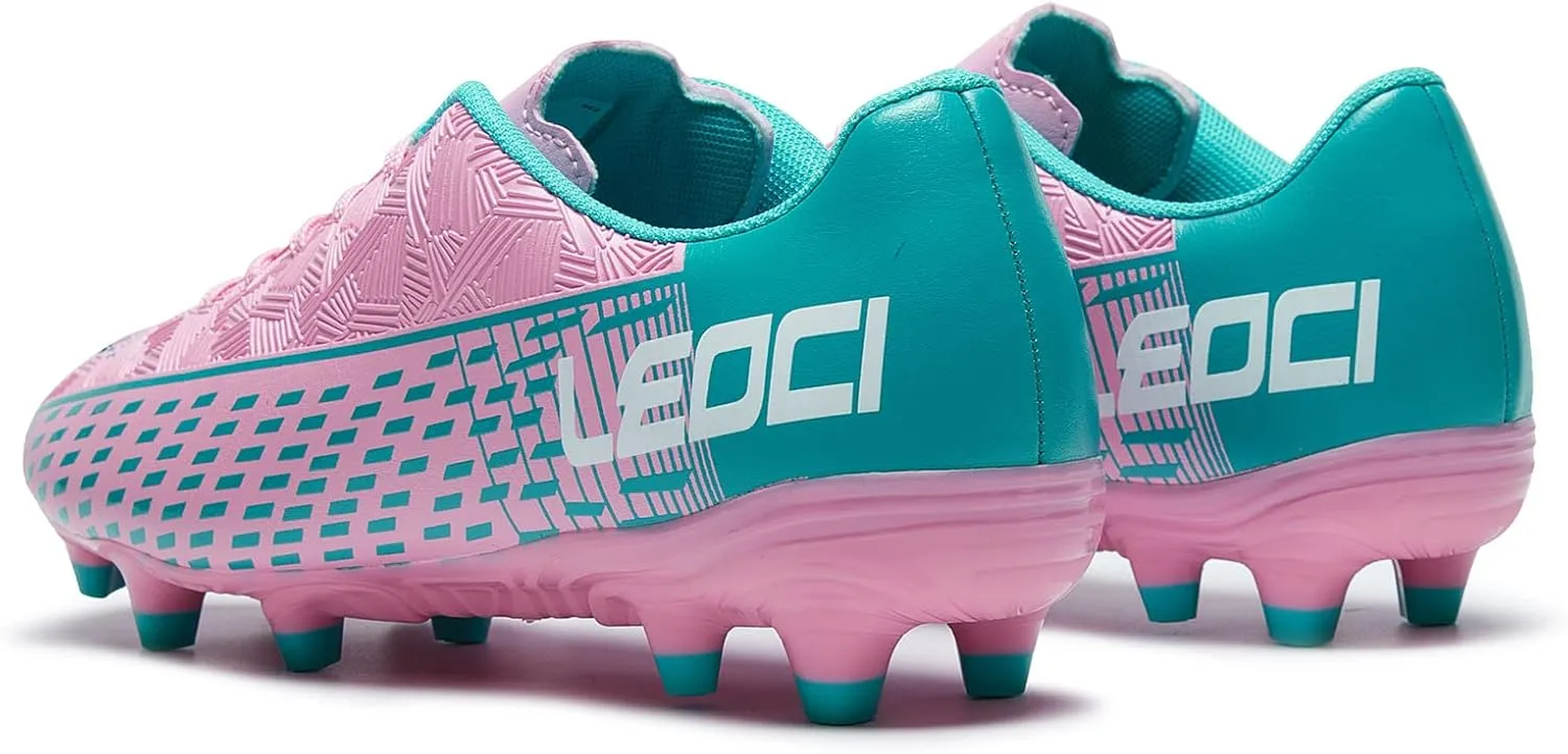 Soccer Cleats for Men's and Women's Outdoor Unisex Football Shoes Firm Rugby Boots