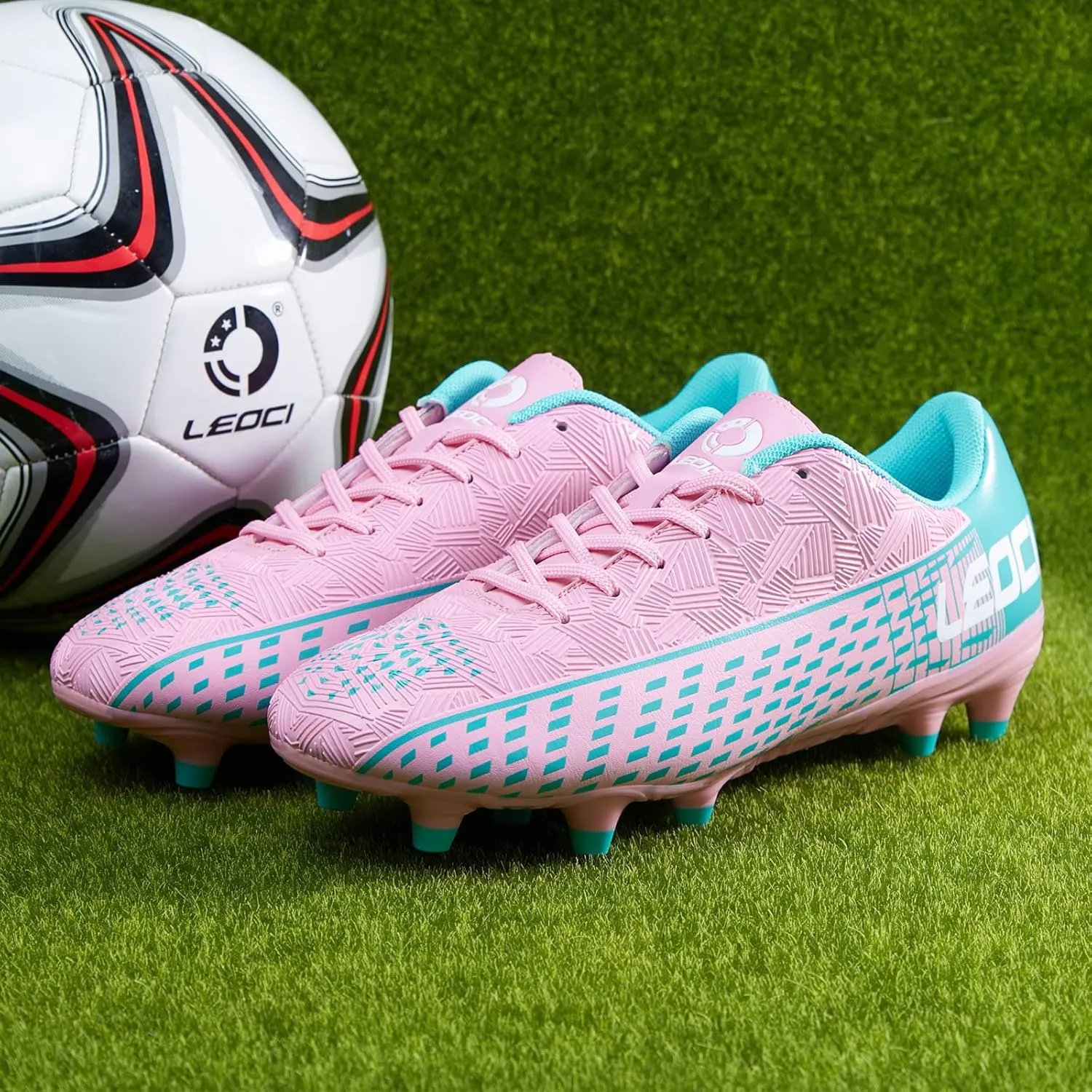 Soccer Cleats for Men's and Women's Outdoor Unisex Football Shoes Firm Rugby Boots