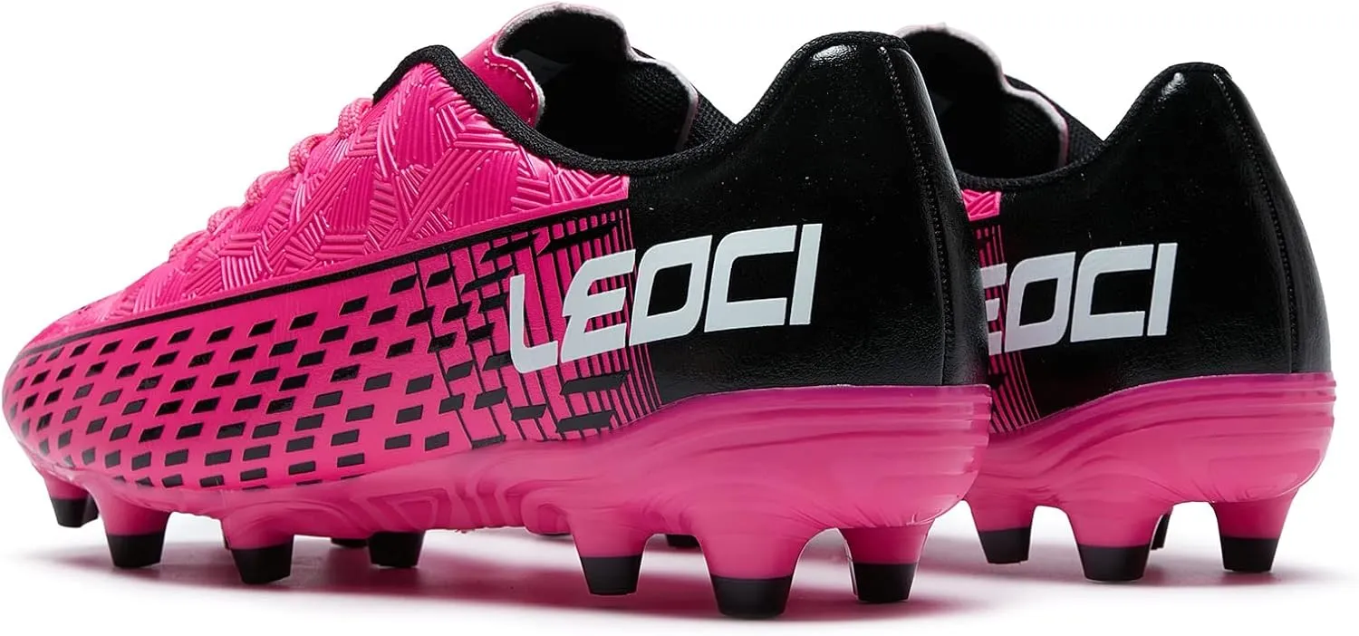 Soccer Cleats for Men's and Women's Outdoor Unisex Football Shoes Firm Rugby Boots