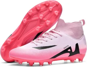 Soccer Cleats for Womens Mens Outdoor Unisex Turf Shoes Youth Rugby Shoes Adult AG FG TF Football Boots Wide Training Sneaker