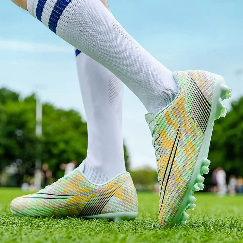 Soccer Cleats Men's Soccer Shoes Boys' Soccer Shoes Fg/ag Spikes Outdoor Professional Football Shoes Indoor Training Turf Soccer Shoe Unisex
