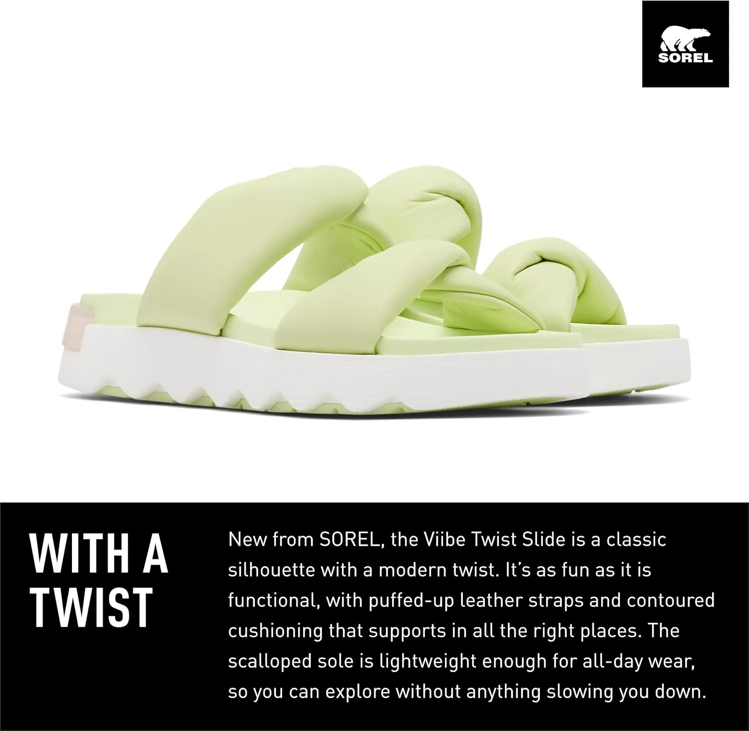 Sorel Women's Viibe Twist Slide Sandals