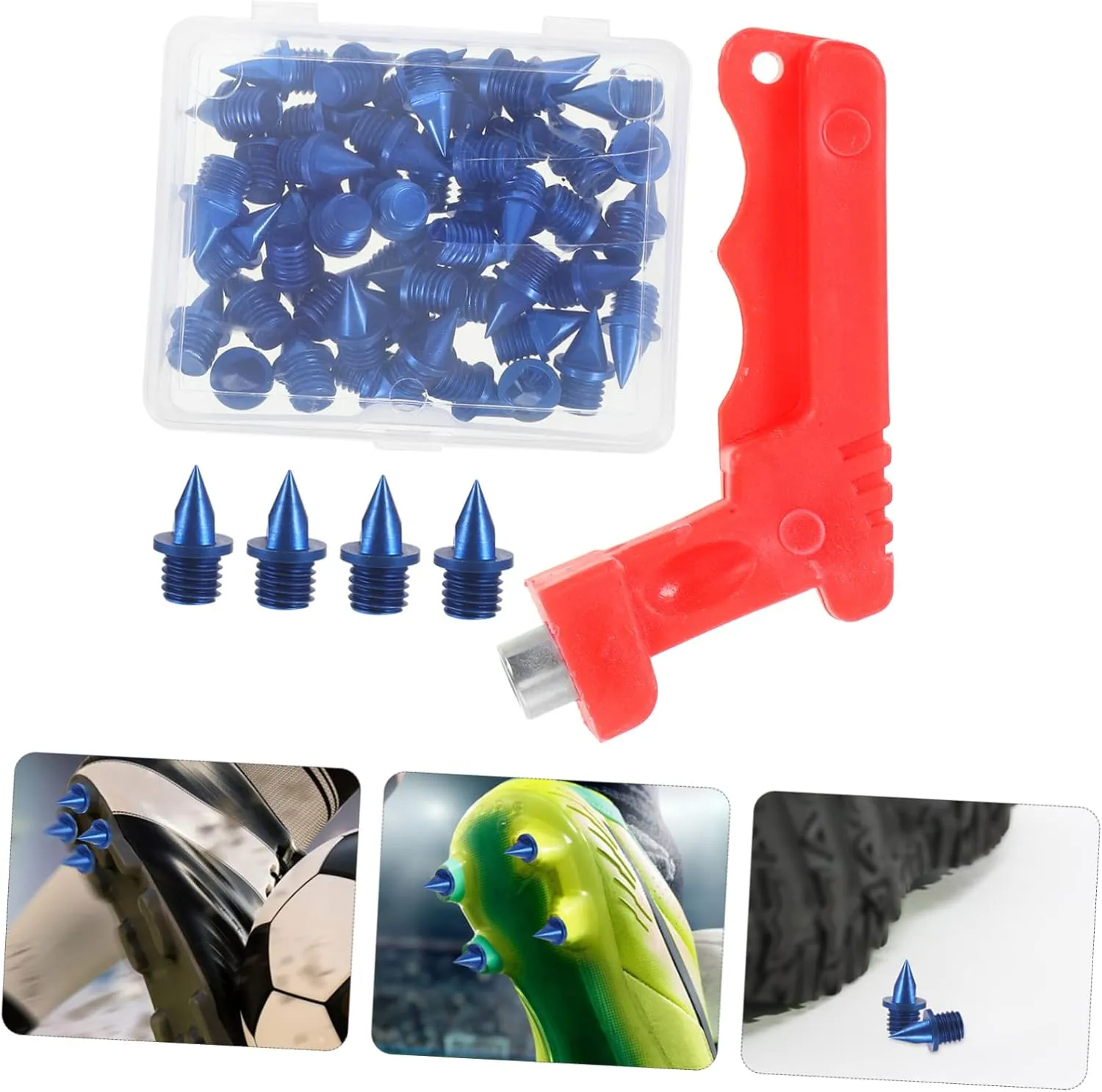 Sosoport 2 Sets Stud Set Field Sprinting Spikes Track Shoes Spike high Jumping Spikes Sports Short Shoes Spikes