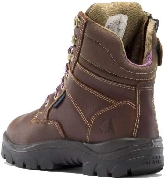 Steel Blue Women's Southern Cross Zip: Met/PR Midsole Steel Toe Work Boots, Oak
