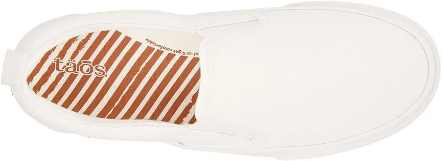 Taos Rubber Soul Slip-On Women's Sneaker - Fresh and Clean Canvas Design with Effortless Style, Removable Footbed and Arch Support - Elevated Comfort for All-Day Fashion