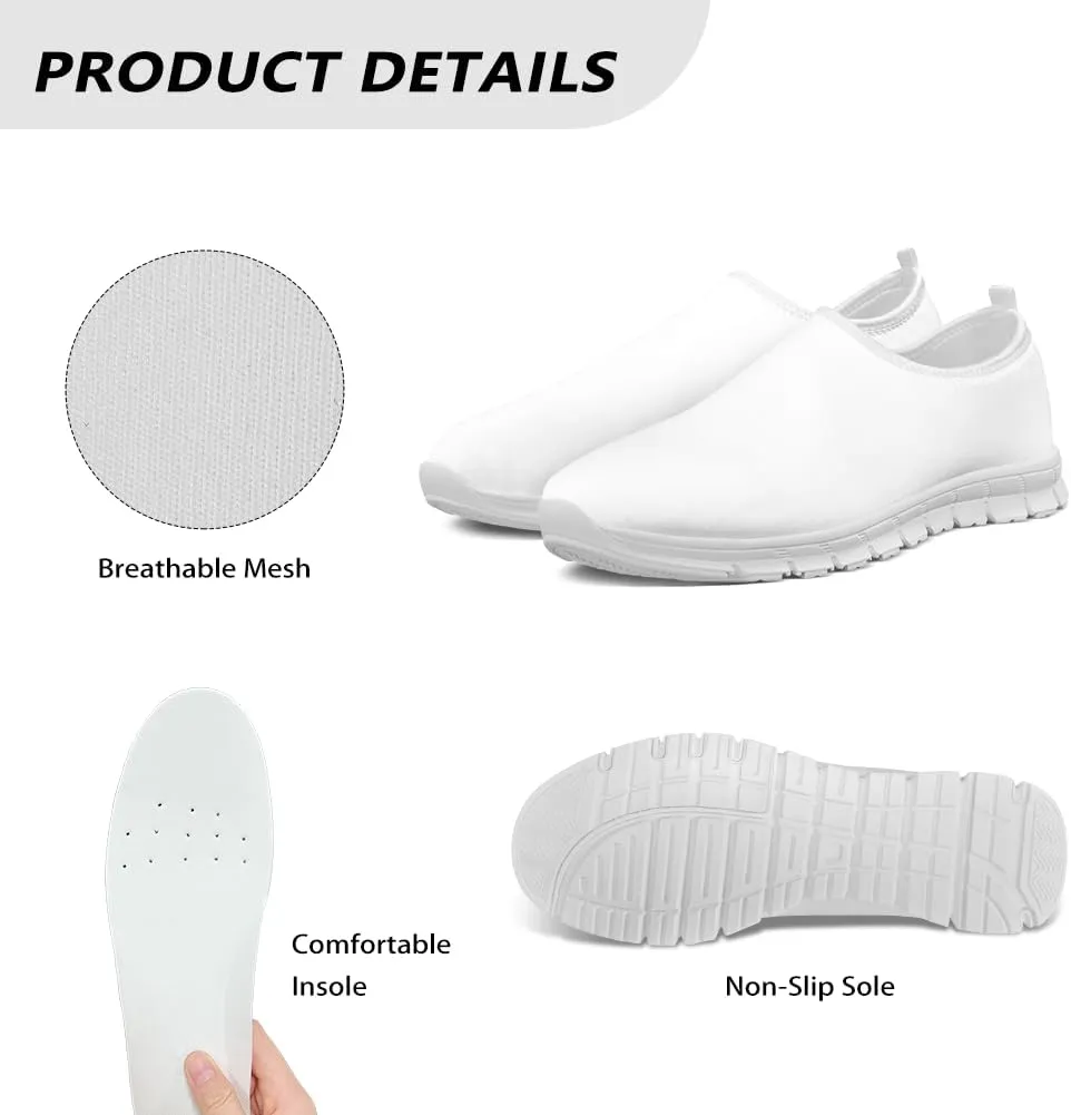 Tennis Sneakers Flats Walking Loafer Work Sneaker Wide Width Business Office Shoes for Women Men
