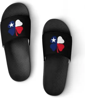 Texas Luck Clover Shower Sandals Home Slippers Non-Slip Quick Drying Beach Bathroom Slipper
