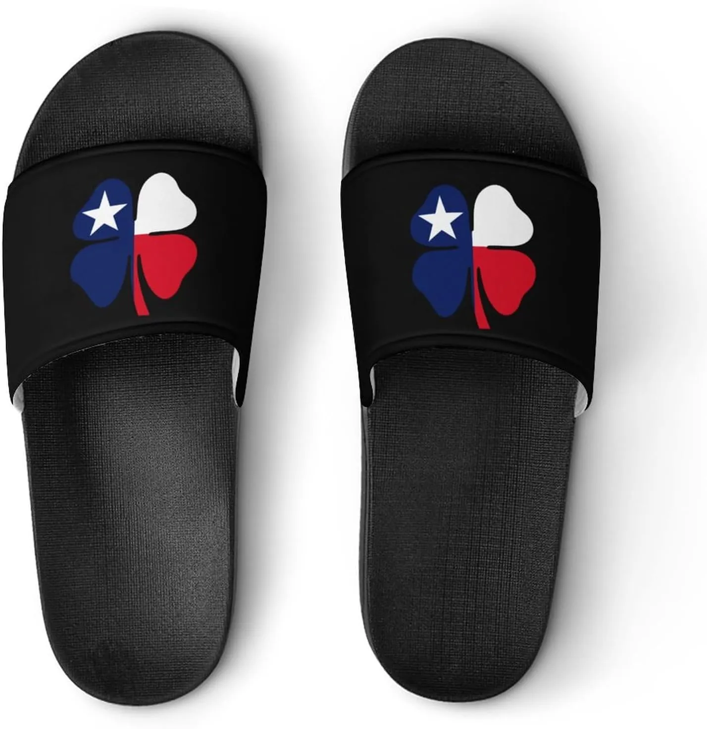 Texas Luck Clover Shower Sandals Home Slippers Non-Slip Quick Drying Beach Bathroom Slipper