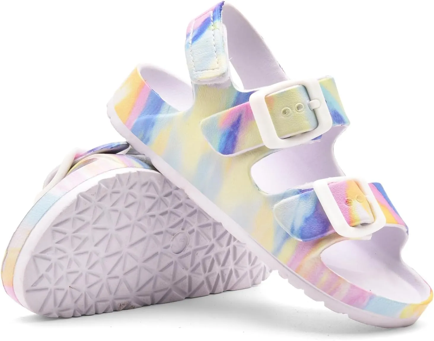 Toddler Unisex Adjustable Buckle Sandals – Comfortable Open Toe Beach & Pool Shoes for Boys & Girls with Back Strap