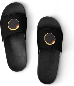Total Solar Eclipse Non Slip Slides Sandals for Women Men Quick Drying Shower Shoes for Bathroom Pool Beach
