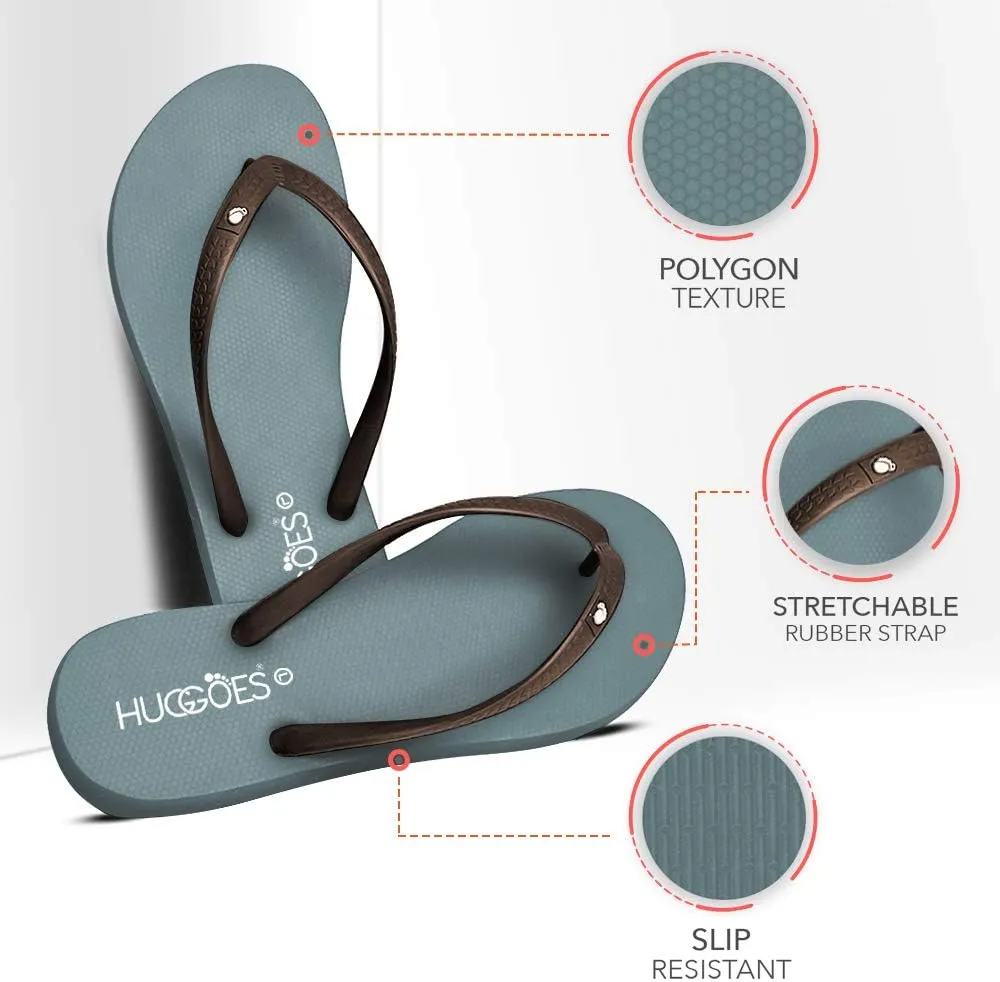 Ultra Soft Comfortable Natural Rubber Summer Beach Flip Flops For Women