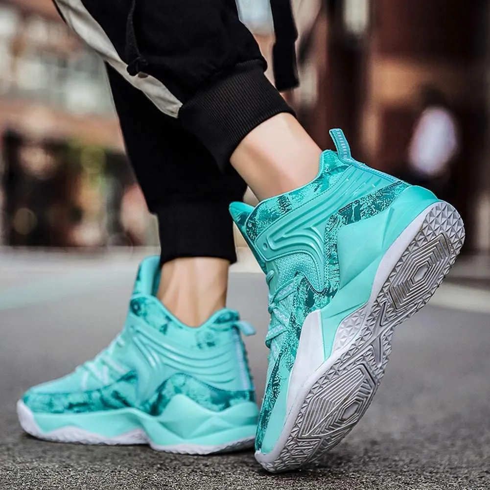 Unisex's High Top Lightweight Fly-Weaving Running Jogging Sneakers Sports Tennis Basketball Shoes
