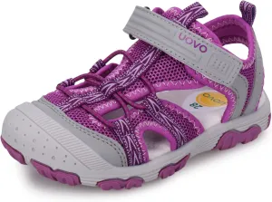 UOVO Boys Sandals Kids Sandals Hiking Athletic Closed-Toe Beach Summer Sandals for Boys Quick-Drying Slip Resistant
