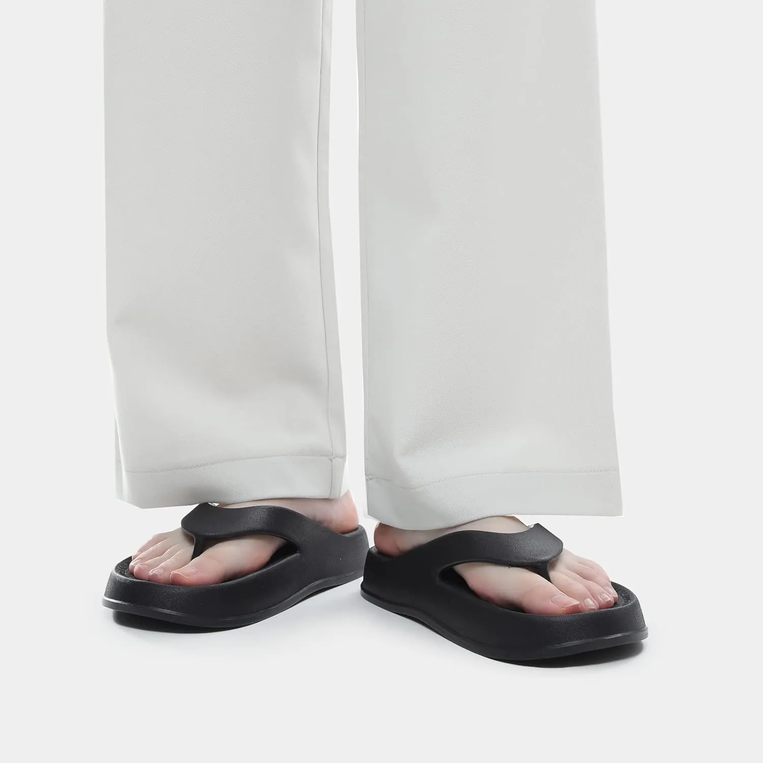 utune Women Cloud Flipflop with Arch Support Soft Pillow Thong Slippers Cushiony Beach Flip Flops EVA Comfy Bath Spa Walking Sandals For Women Men