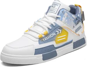 VAXAV Men's Fashion High Top Road Running Sneakers Skate Walking Driving Shoes