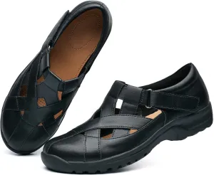 VERDASCO Womens Wide Shoes Casual Loafers Comfort Flats Sandals Classic Dressy Shoes