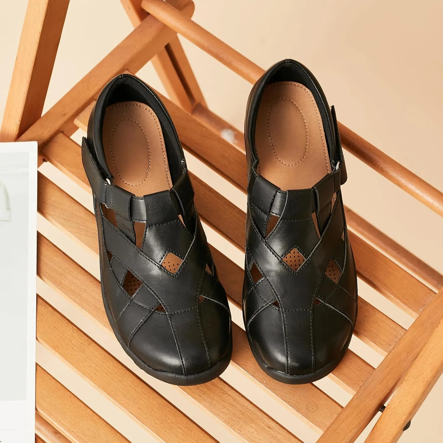 VERDASCO Womens Wide Shoes Casual Loafers Comfort Flats Sandals Classic Dressy Shoes