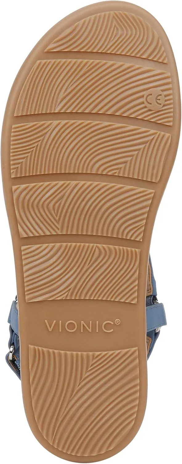 Vionic Women's Copal Kirra Fashionable Strappy Flat Sandals-Supportive Ladies Comfort Sandals That Includes a Concealed Orthotic Insole Sizes 5-12
